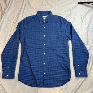 GAP Men's Slim Fit Stretch Collared Shirt Blue Size Large